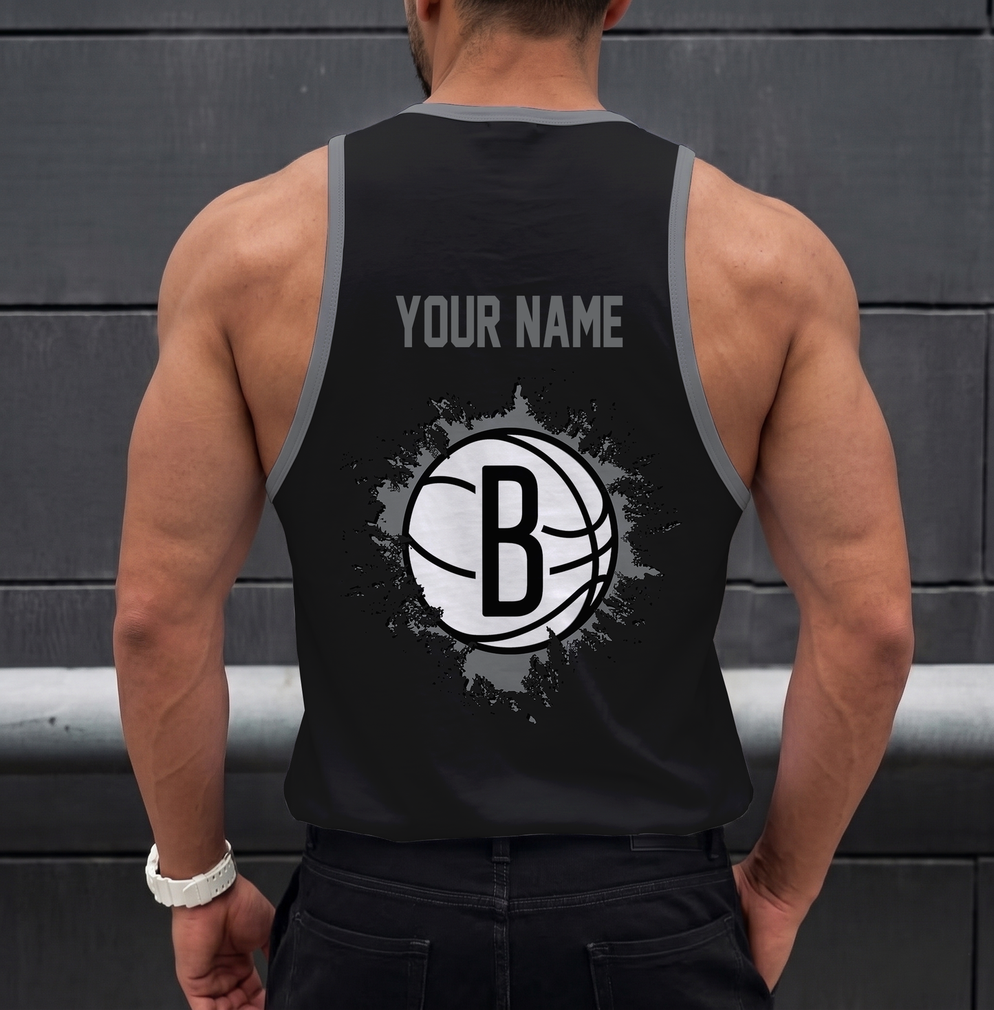 LIMITED EDITION - NEW CUSTOMIZED NBA25 BNE BROOKLYN NETS UNISEX TANK TOP