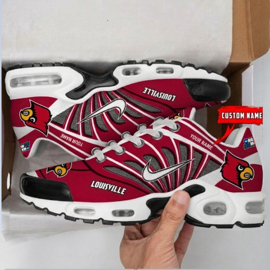 LIMITED EDITION - NEW CUSTOMIZED MAM NCAA25 ULC UL CARDINALS UNISEX AIR MAX PLUS SNEAKERS