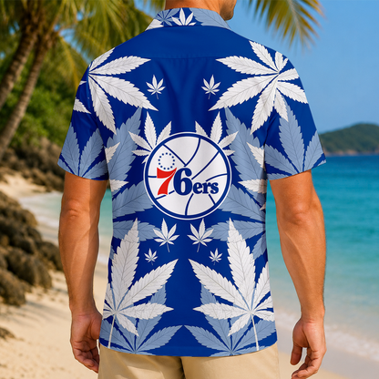 LIMITED EDITION - NEW CUSTOMIZED NBA26 P76 PHILADELPHIA 76ERS UNISEX HAWAIIAN SHIRT
