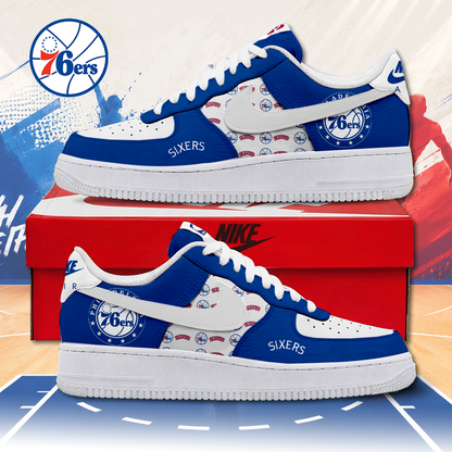LIMITED EDITION - NEW CUSTOMIZED NBA26 P76 PHILADELPHIA 76ERS AF1 SNEAKERS