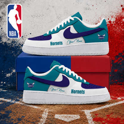 LIMITED EDITION - NEW CUSTOMIZED NBA27 CHO CHARLOTTE HORNETS AF1 SNEAKERS