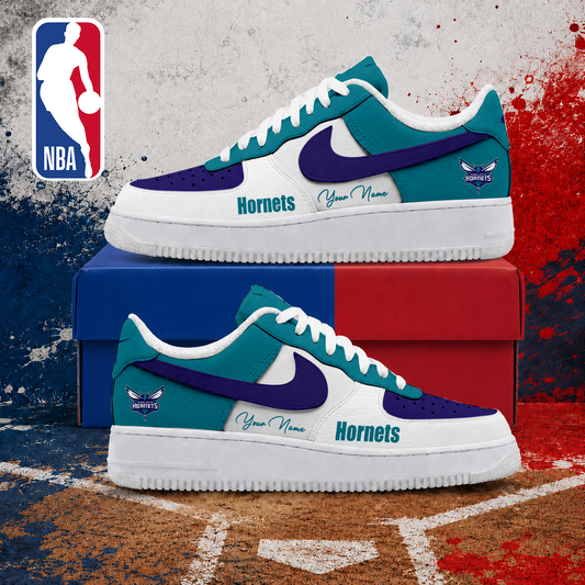 LIMITED EDITION - NEW CUSTOMIZED NBA27 CHO CHARLOTTE HORNETS AF1 SNEAKERS