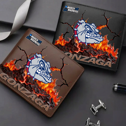 LIMITED EDITION - NEW CUSTOMIZED MAM NCAA27 GOB GO BULLDOGS LEATHER WALLET