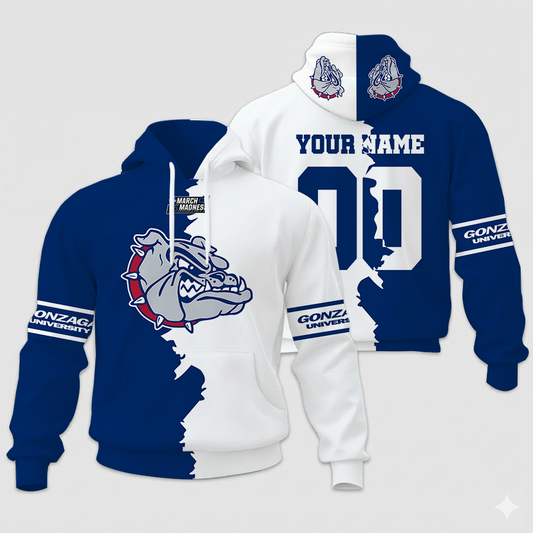 LIMITED EDITION - NEW CUSTOMIZED NCAA MAM27 GOB GO BULLDOGS UNISEX HOODIE & ZIP HOODIE