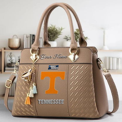 LIMITED EDITION - NEW CUSTOMIZED MAM NCAA28 TNV TN VOLUNTEERS ZIP HANDBAG MULTICOLOR