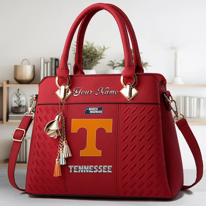 LIMITED EDITION - NEW CUSTOMIZED MAM NCAA28 TNV TN VOLUNTEERS ZIP HANDBAG MULTICOLOR