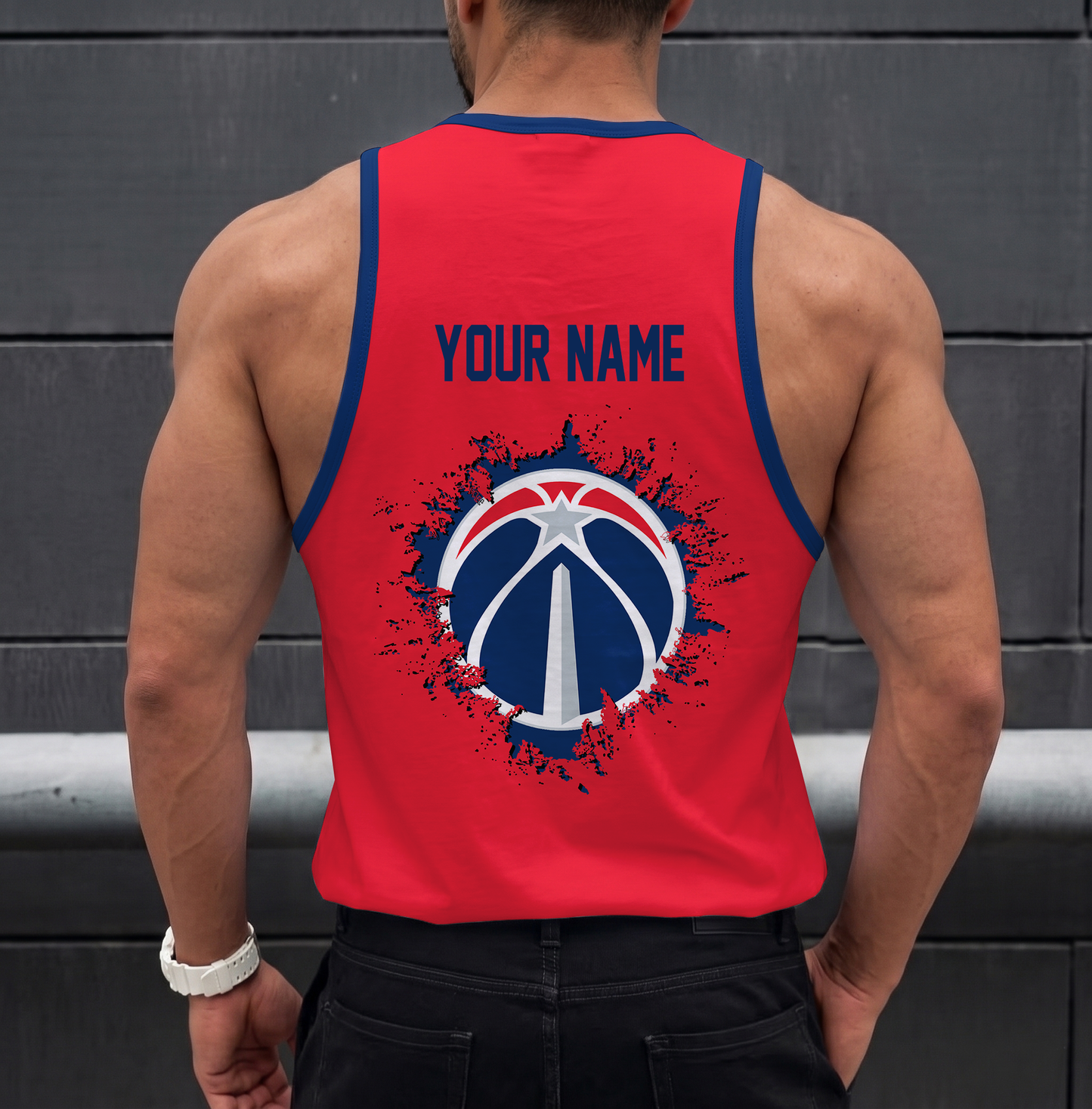 LIMITED EDITION - NEW CUSTOMIZED NBA28 WWI WASHINGTON WIZARDS UNISEX TANK TOP