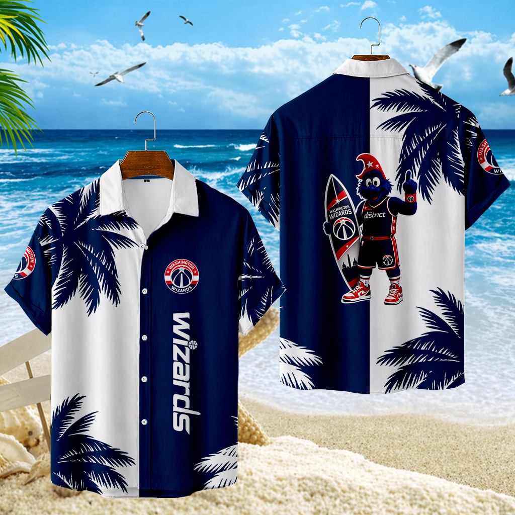 LIMITED EDITION - NEW CUSTOMIZED NBA28 WWI WASHINGTON WIZARDS UNISEX HAWAIIAN SHIRT