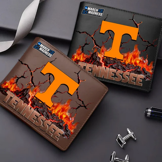 LIMITED EDITION - NEW CUSTOMIZED MAM NCAA28 TNV TN VOLUNTEERS LEATHER WALLET