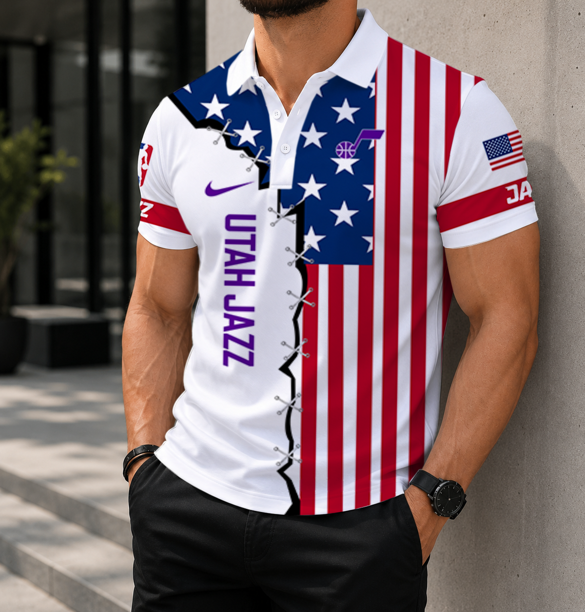 LIMITED EDITION - NEW CUSTOMIZED NBA29 UJZ UTAH JAZZ POLO SHIRT, ZIP POLO SHIRT & T-SHIRTS