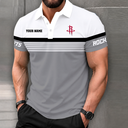 LIMITED EDITION - NEW CUSTOMIZED NBA07 HRO HOUSTON ROCKETS POLO SHIRT