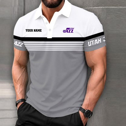 LIMITED EDITION - NEW CUSTOMIZED NBA29 UJZ UTAH JAZZ POLO SHIRT