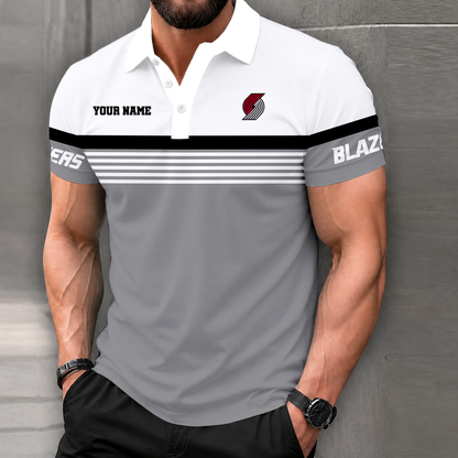 LIMITED EDITION - NEW CUSTOMIZED NBA22 PTB PORTLAND TRAIL BLAZERS POLO SHIRT