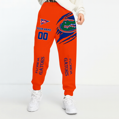 LIMITED EDITION - NEW CUSTOMIZED NCAA FBS30 FLG FLORIDA GATORS UNISEX LONG PANTS