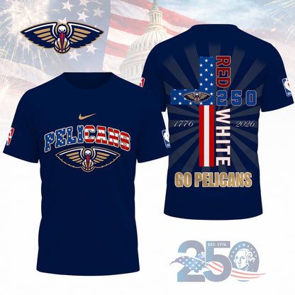 LIMITED EDITION - NEW CUSTOMIZED NBA30 NOP NEW ORLEANS PELICANS T-SHIRT, POLO SHIRT, ZIP POLO SHIRT, SWEATSHIRT, HOODIE & ZIP HOODIE