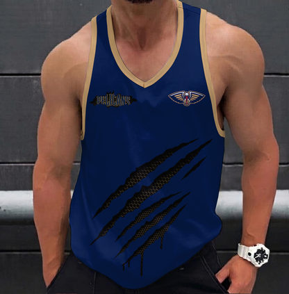 LIMITED EDITION - NEW CUSTOMIZED NBA30 NOP NEW ORLEANS PELICANS UNISEX TANK TOP