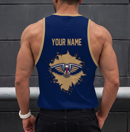 LIMITED EDITION - NEW CUSTOMIZED NBA30 NOP NEW ORLEANS PELICANS UNISEX TANK TOP