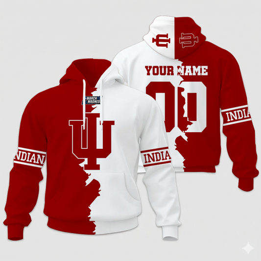 LIMITED EDITION - NEW CUSTOMIZED NCAA MAM03 IDH ID HOOSIERS UNISEX HOODIE & ZIP HOODIE