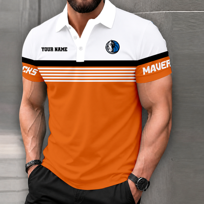 LIMITED EDITION - NEW CUSTOMIZED NBA18 DMA DALLAS MAVERICKS POLO SHIRT