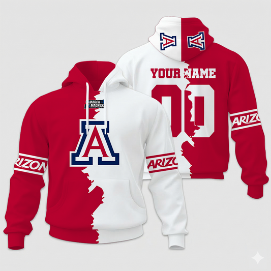 LIMITED EDITION - NEW CUSTOMIZED NCAA MAM09 ARW AR WILCATS UNISEX HOODIE & ZIP HOODIE