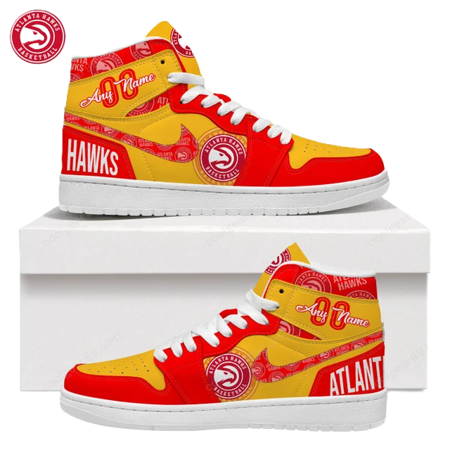 LIMITED EDITION - NEW CUSTOMIZED NBA17 AT HAWKS AIR JORDAN SNEAKERS