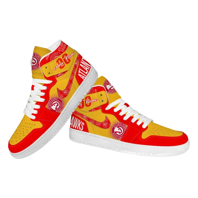 LIMITED EDITION - NEW CUSTOMIZED NBA17 AT HAWKS AIR JORDAN SNEAKERS
