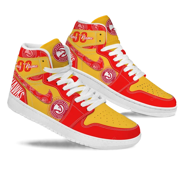 LIMITED EDITION - NEW CUSTOMIZED NBA17 AT HAWKS AIR JORDAN SNEAKERS