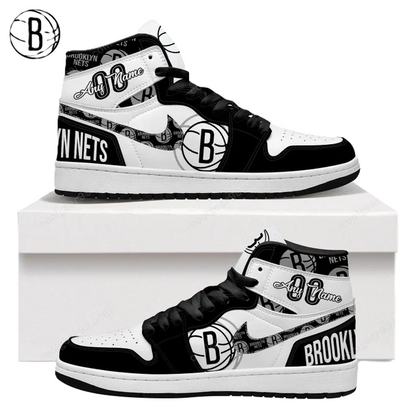 LIMITED EDITION - NEW CUSTOMIZED NBA25 BR NETS AIR JORDAN SNEAKERS