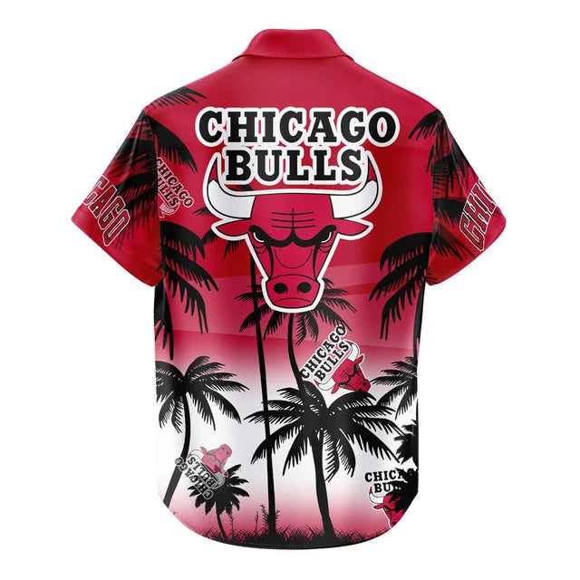 LIMITED EDITION - NEW CUSTOMIZED NBA19 CBU CHICAGO BULLS UNISEX HAWAIIAN SHIRT & SHORTS SET