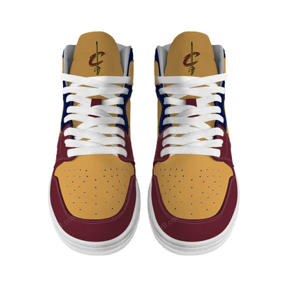 LIMITED EDITION - NEW CUSTOMIZED NBA02 CL CAVALIERS AIR JORDAN SNEAKERS