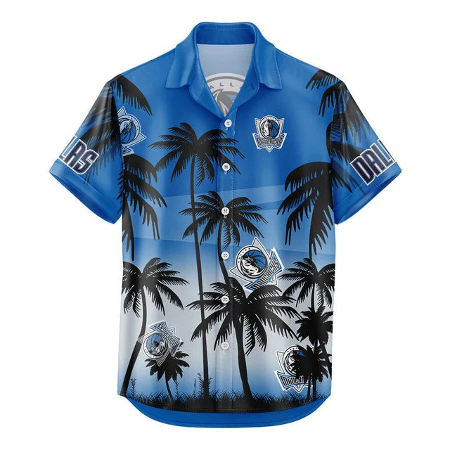 LIMITED EDITION - NEW CUSTOMIZED NBA18 DMA DALLAS MAVERICKS UNISEX HAWAIIAN SHIRT & SHORTS SET