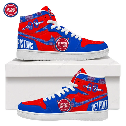 LIMITED EDITION - NEW CUSTOMIZED NBA14 DT PISTONS AIR JORDAN SNEAKERS