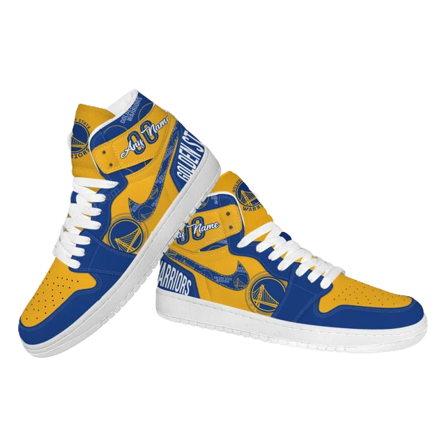 LIMITED EDITION - NEW CUSTOMIZED NBA12 GS WARRIORS AIR JORDAN SNEAKERS