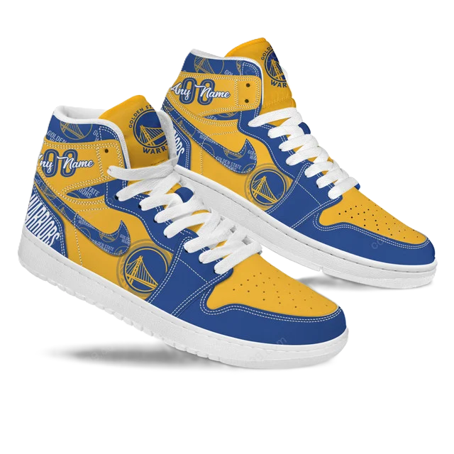 LIMITED EDITION - NEW CUSTOMIZED NBA12 GS WARRIORS AIR JORDAN SNEAKERS