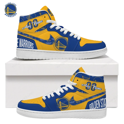 LIMITED EDITION - NEW CUSTOMIZED NBA12 GS WARRIORS AIR JORDAN SNEAKERS