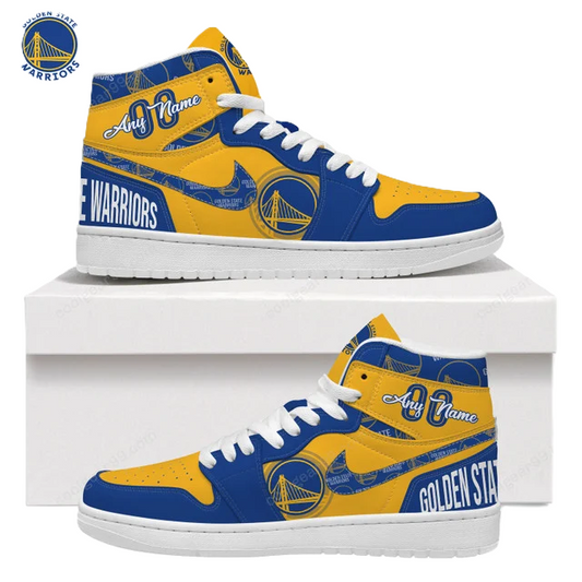 LIMITED EDITION - NEW CUSTOMIZED NBA12 GS WARRIORS AIR JORDAN SNEAKERS