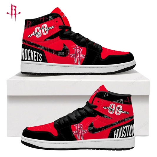 LIMITED EDITION - NEW CUSTOMIZED NBA07 HT ROCKETS AIR JORDAN SNEAKERS