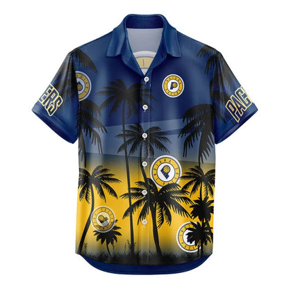 LIMITED EDITION - NEW CUSTOMIZED NBA06 IPA INDIANA PACERS UNISEX HAWAIIAN SHIRT & SHORTS SET