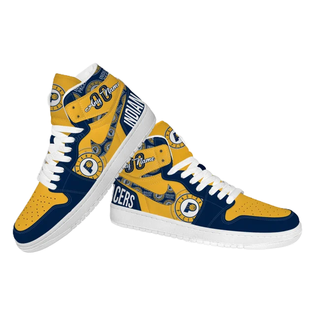 LIMITED EDITION - NEW CUSTOMIZED NBA06 ID PACERS AIR JORDAN SNEAKERS