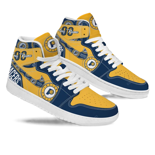 LIMITED EDITION - NEW CUSTOMIZED NBA06 ID PACERS AIR JORDAN SNEAKERS