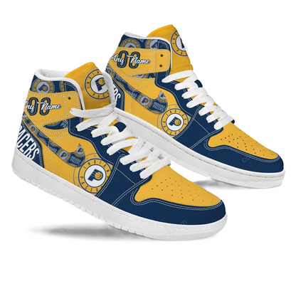 LIMITED EDITION - NEW CUSTOMIZED NBA06 ID PACERS AIR JORDAN SNEAKERS