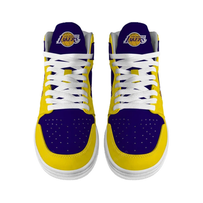 LIMITED EDITION - NEW CUSTOMIZED NBA09 LA LAKERS AIR JORDAN SNEAKERS