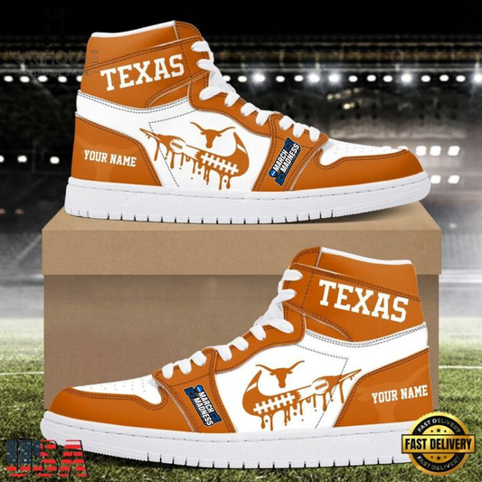 LIMITED EDITION - NEW CUSTOMIZED NCAA08 MAM TXL TX LONGHORNS AIR JORDAN SHOES