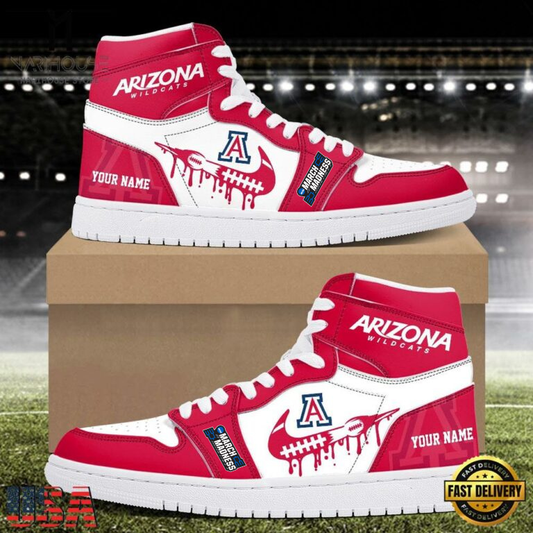 LIMITED EDITION - NEW CUSTOMIZED NCAA09 MAM ARW AR WILCATS AIR JORDAN SHOES