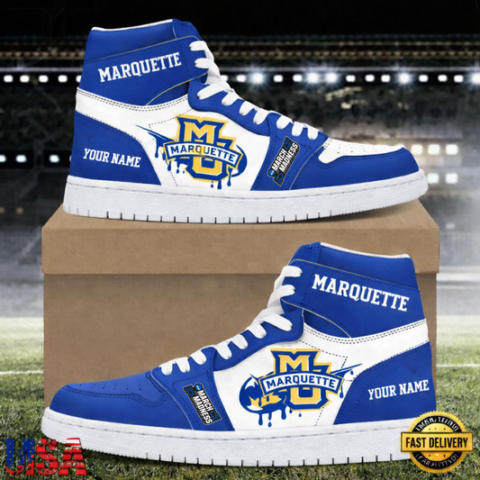LIMITED EDITION - NEW CUSTOMIZED NCAA17 MAM MGE MA GOLDEN EAGLES AIR JORDAN SHOES
