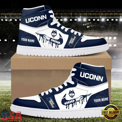 LIMITED EDITION - NEW CUSTOMIZED NCAA21 MAM UCH UC HUSKIES AIR JORDAN SHOES
