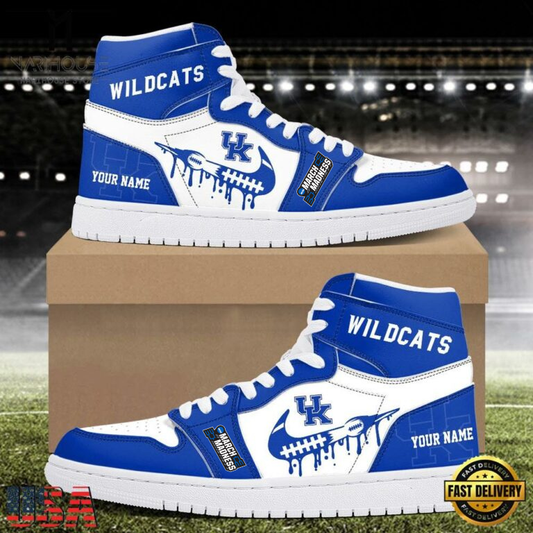 LIMITED EDITION - NEW CUSTOMIZED NCAA22 MAM KEW KE WILDCATS AIR JORDAN SHOES