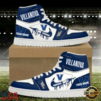 LIMITED EDITION - NEW CUSTOMIZED NCAA24 MAM VIW VI WILDCATS AIR JORDAN SHOES