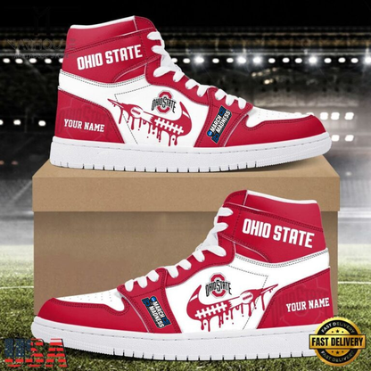 LIMITED EDITION - NEW CUSTOMIZED NCAA30 MAM OSB OS BUCKEYES AIR JORDAN SHOES