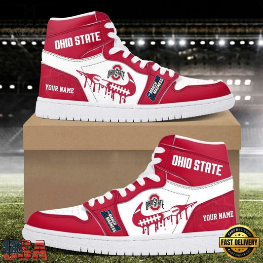 LIMITED EDITION - NEW CUSTOMIZED NCAA30 MAM OSB OS BUCKEYES AIR JORDAN SHOES